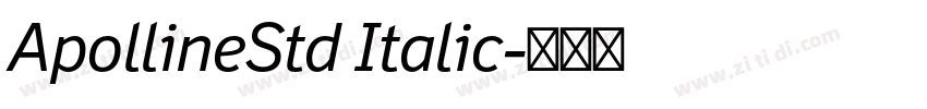 ApollineStd Italic字体转换